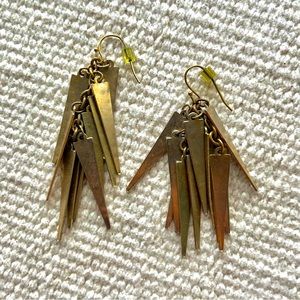 Larissa Loden | Brass earrings